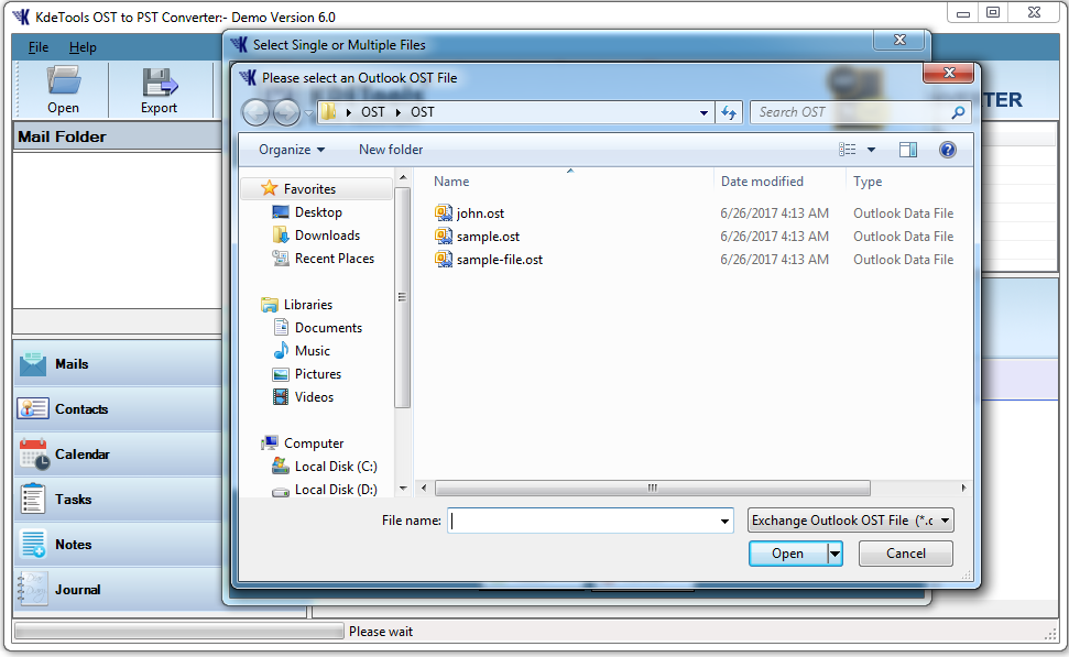 Launch OST to PST Converter